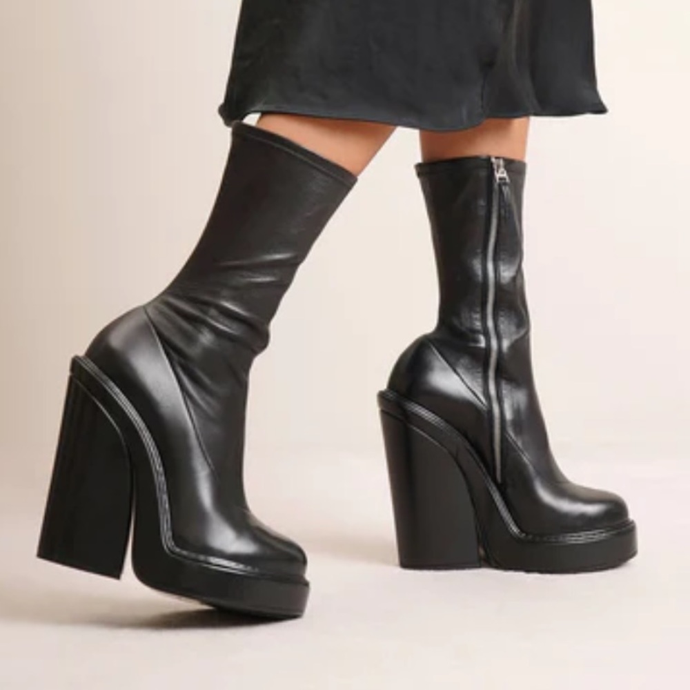 Givenchy Stretch Leather Ankle Boots